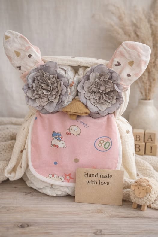 Owl Nappy Cake