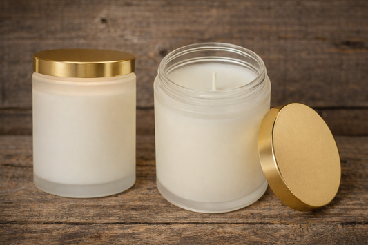 Beautifully Scented Candle with Metallic Lid