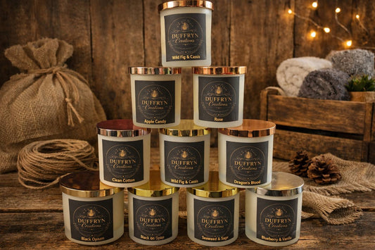 Beautifully Scented Candle with Metallic Lid