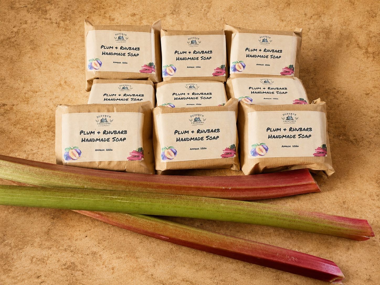 Plum & Rhubarb Handmade Soap Bar