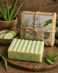 Aloe & Cucumber Exfoliating Handmade Soap with Poppy Seeds